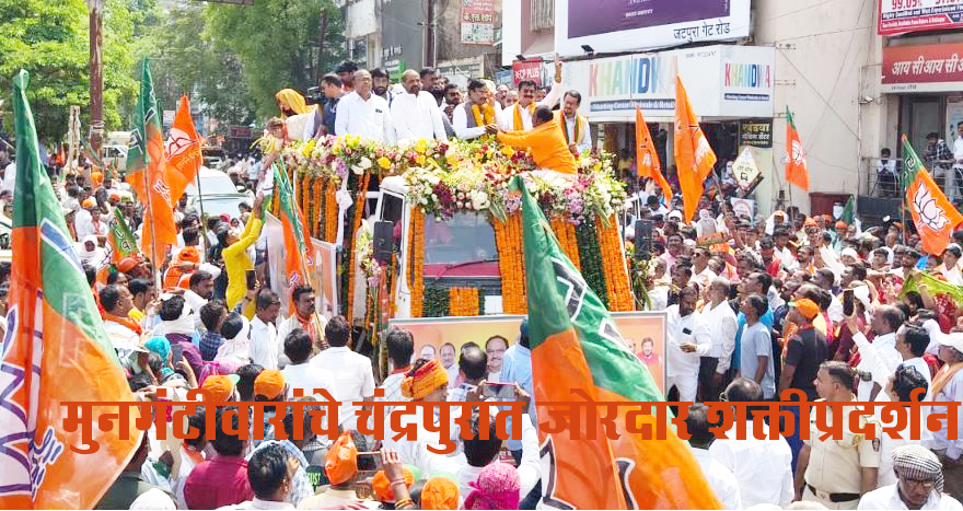 चंद्रपूर लोकसभेचे उमेदवार सुधीर मुनगंटीवार यांचा उमेदवारी अर्ज दाखल